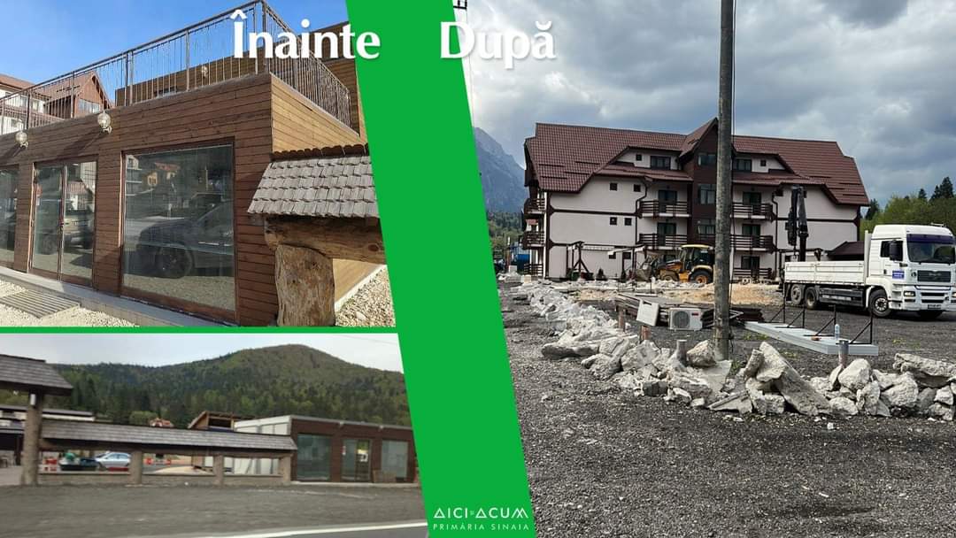 Primaria Sinaia a inceput demolarea constructiilor ilegale.